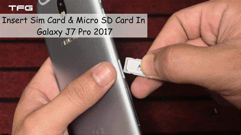 samsung j7 sd card slot|How to Insert SIM & SD in SAMSUNG Galaxy J7 2017 .